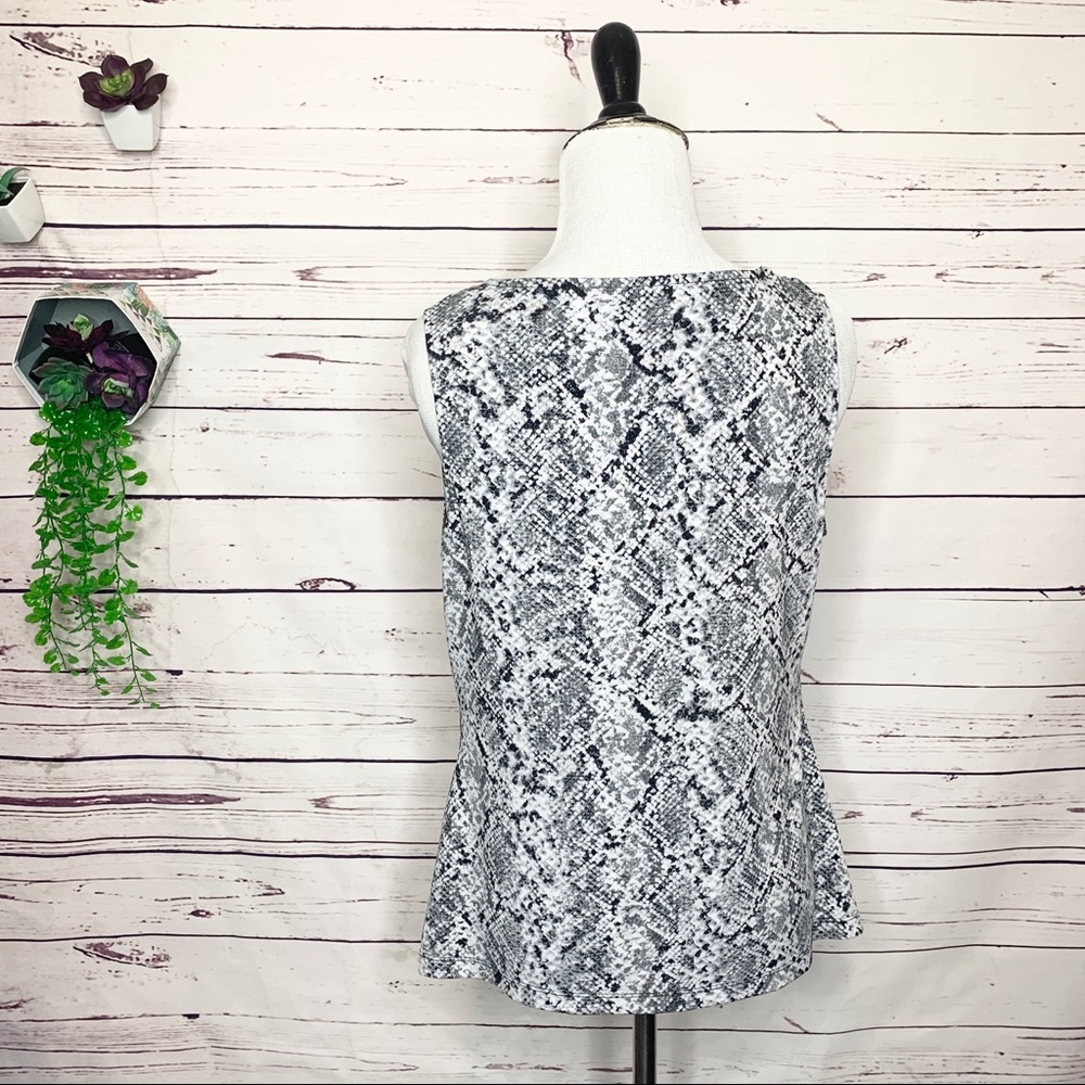 Calvin Klein Black & White Python Print Sleeveles… - image 7
